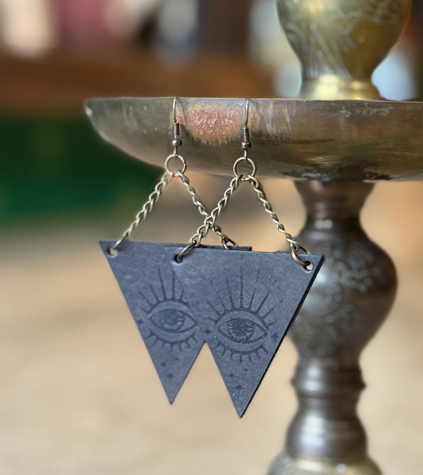 AK Third Eye Leather Earring