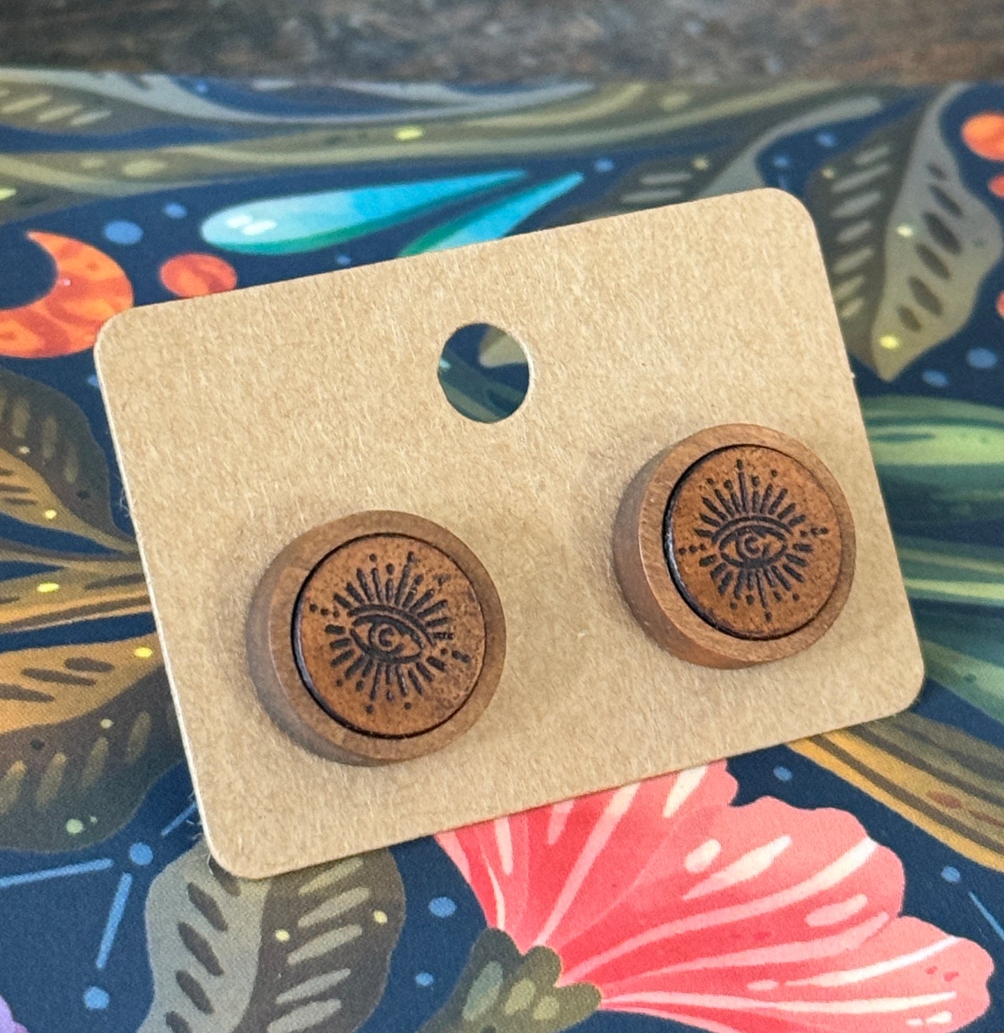 Leather And Wood third eye studs