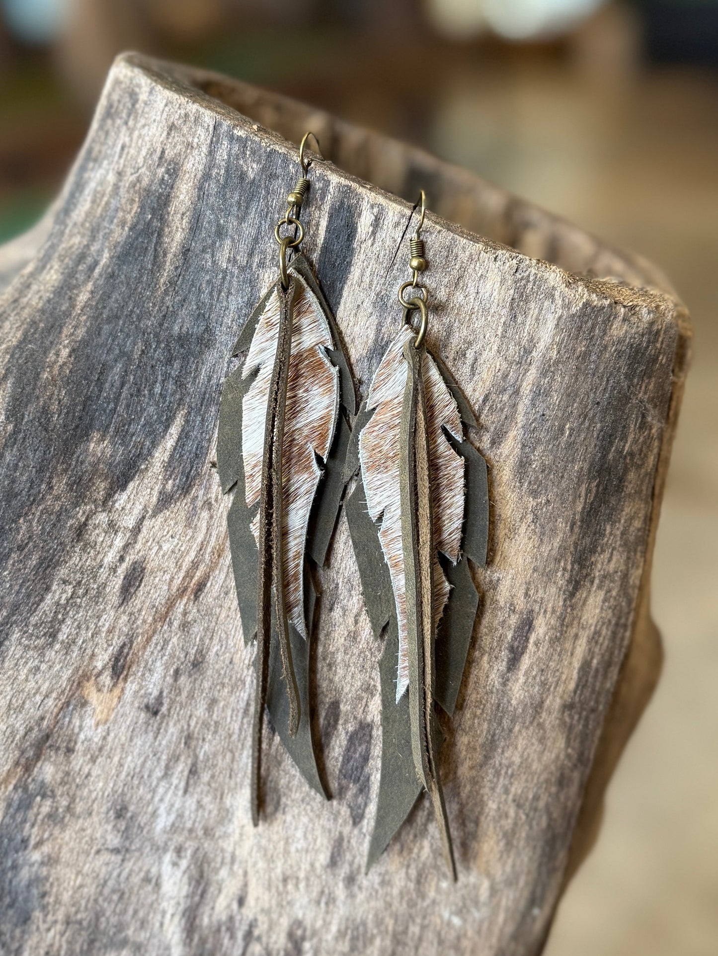 AK Feather & Fringe Earring
