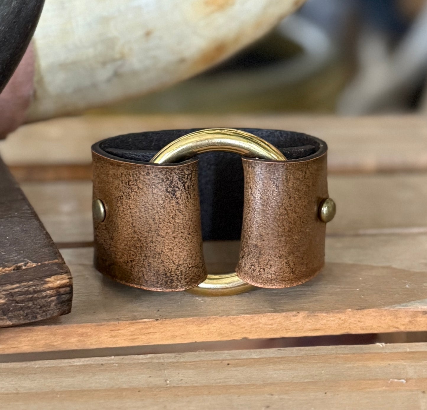 AK Brass Ring Cuff - 1.25 inch