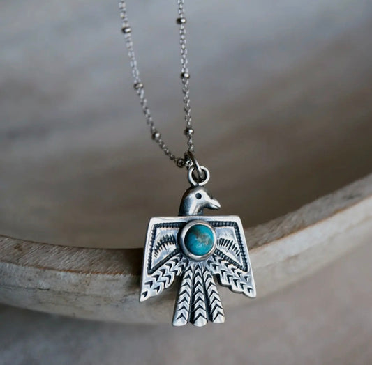 SJ- Thunderbird Turquoise Necklace