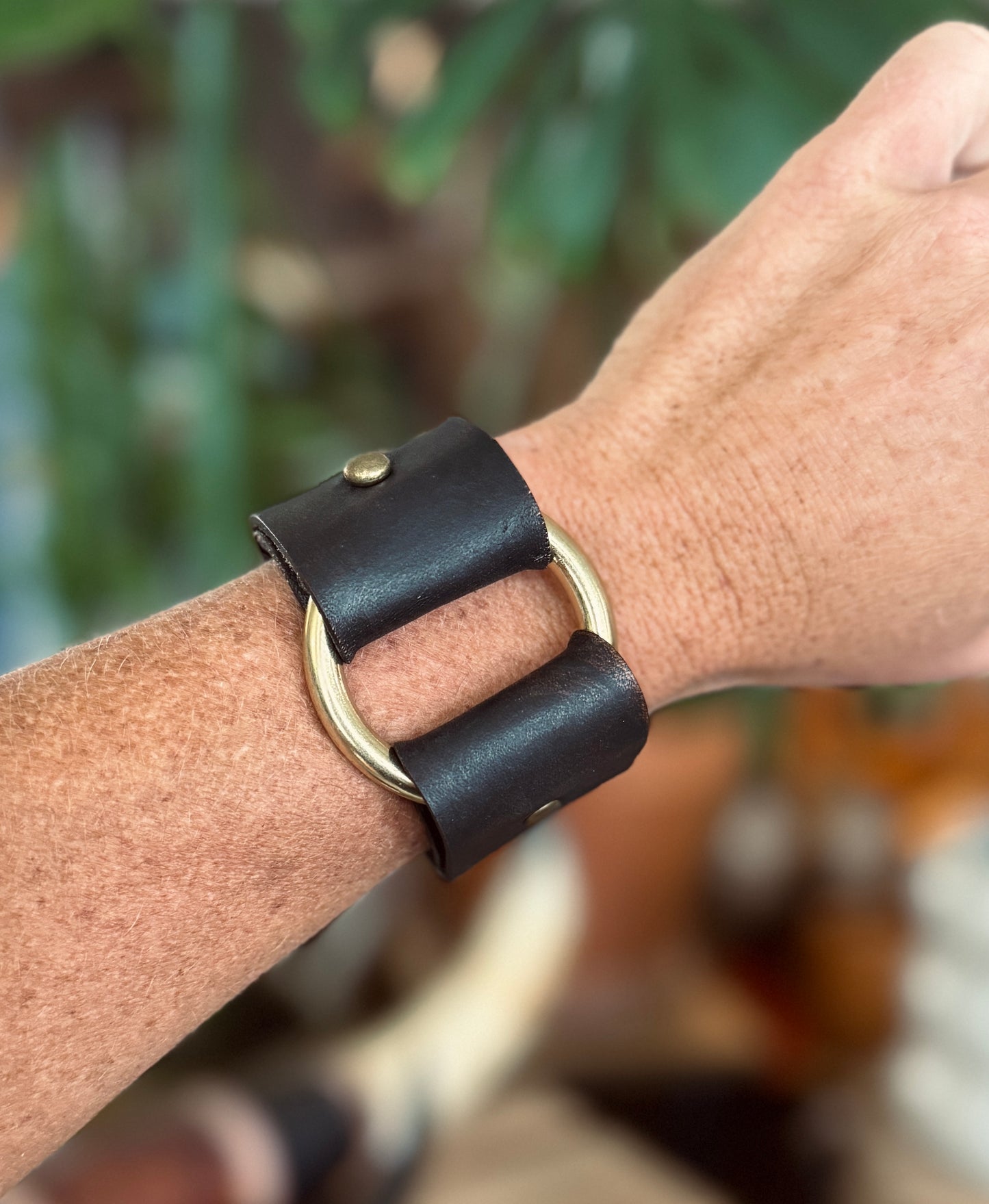 AK Brass Ring Cuff - 1.25 inch