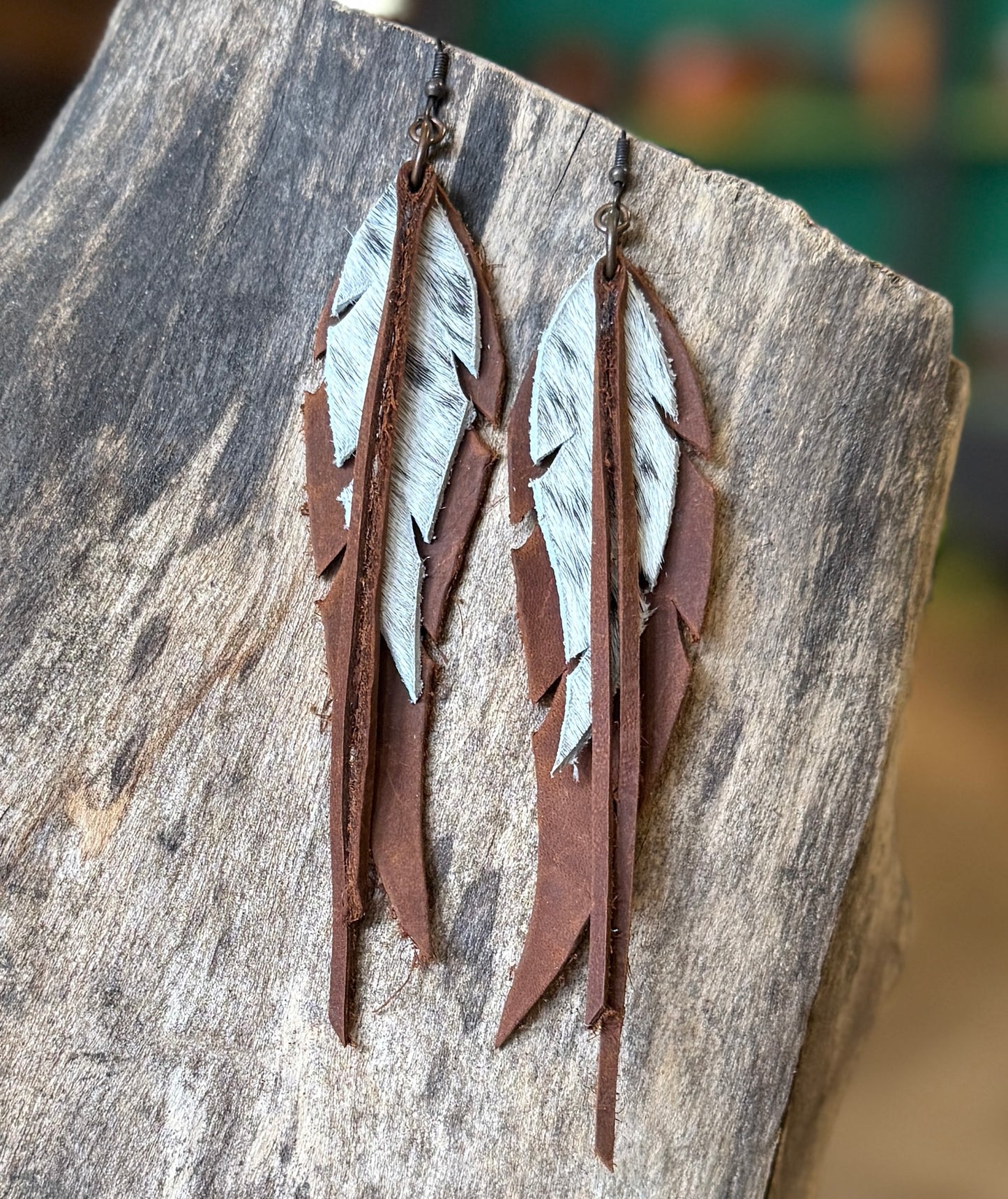 AK Feather & Fringe Earring