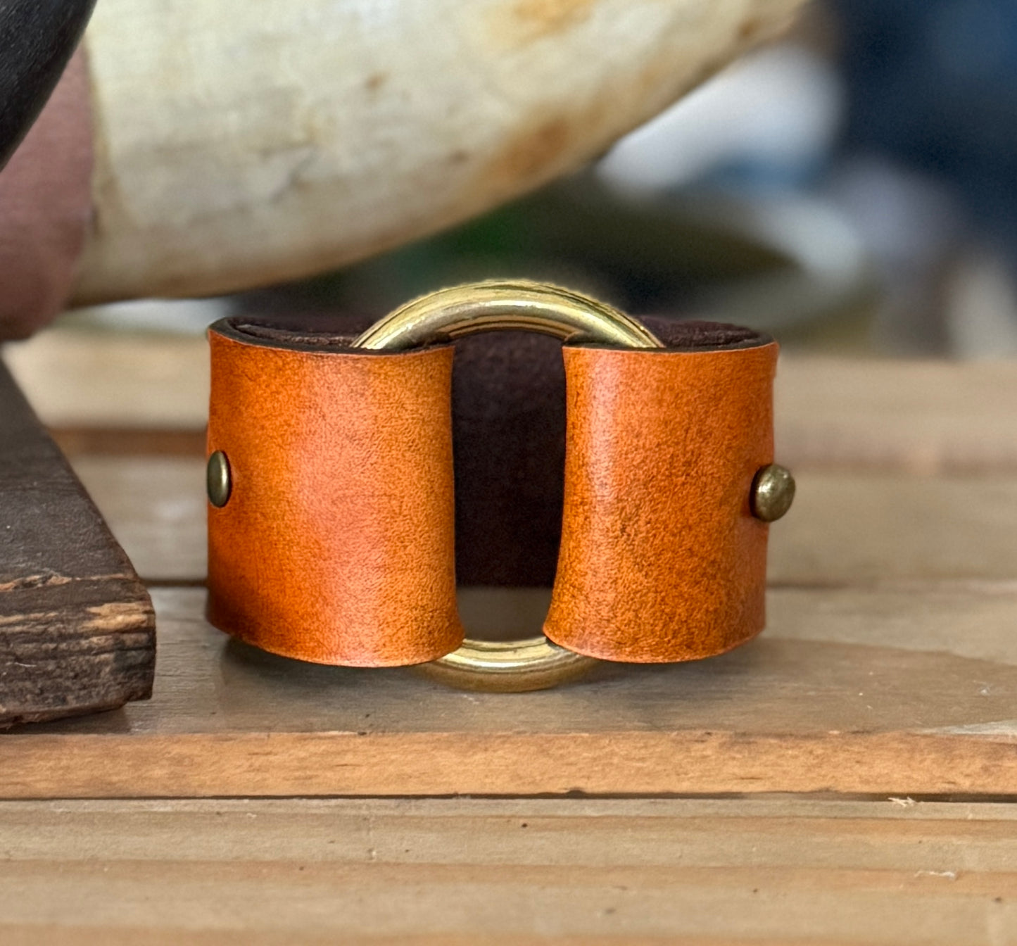 AK Brass Ring Cuff - 1.25 inch
