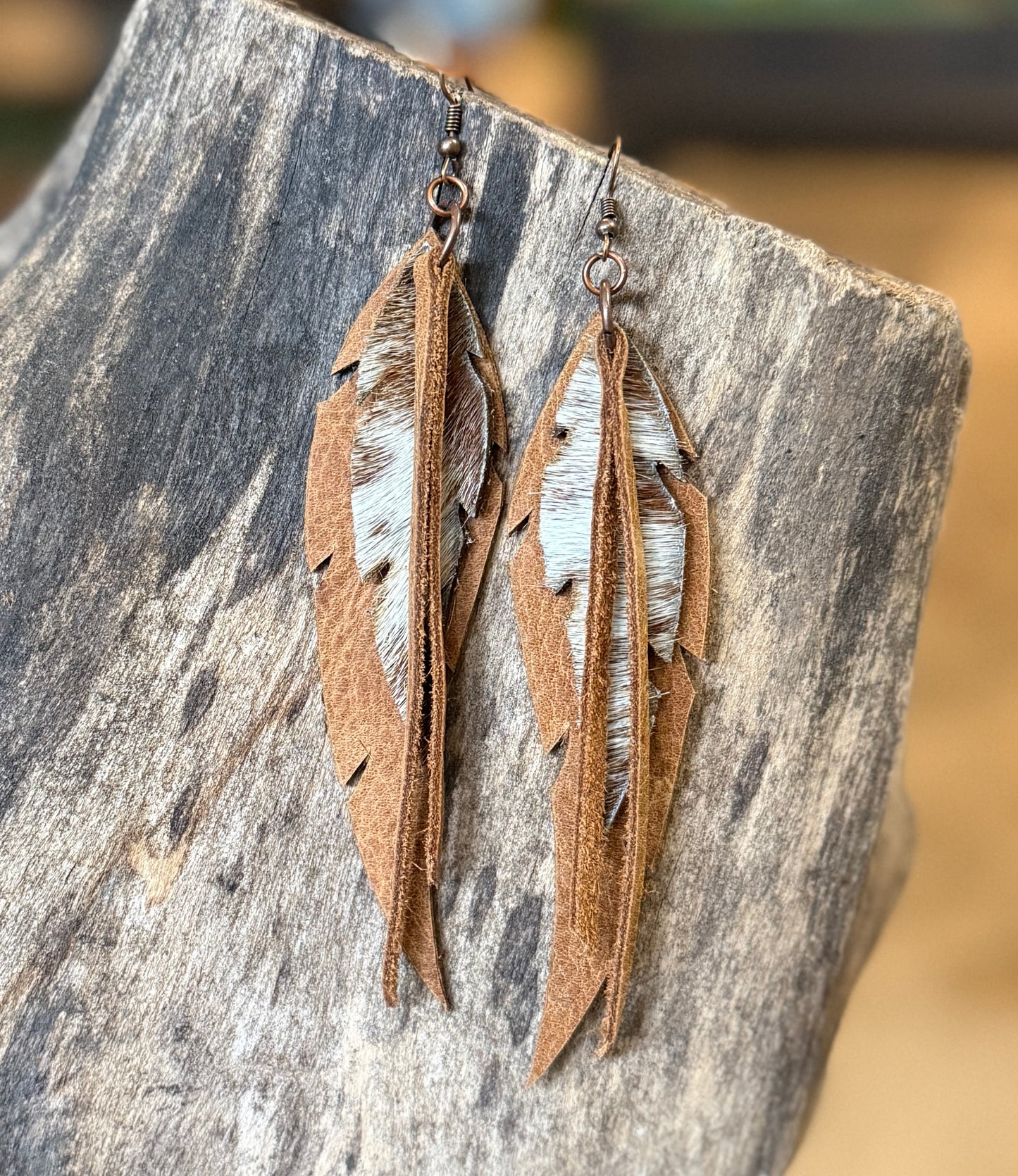 AK Feather & Fringe Earring