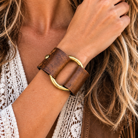 AK Brass Ring Cuff - 1.25 inch