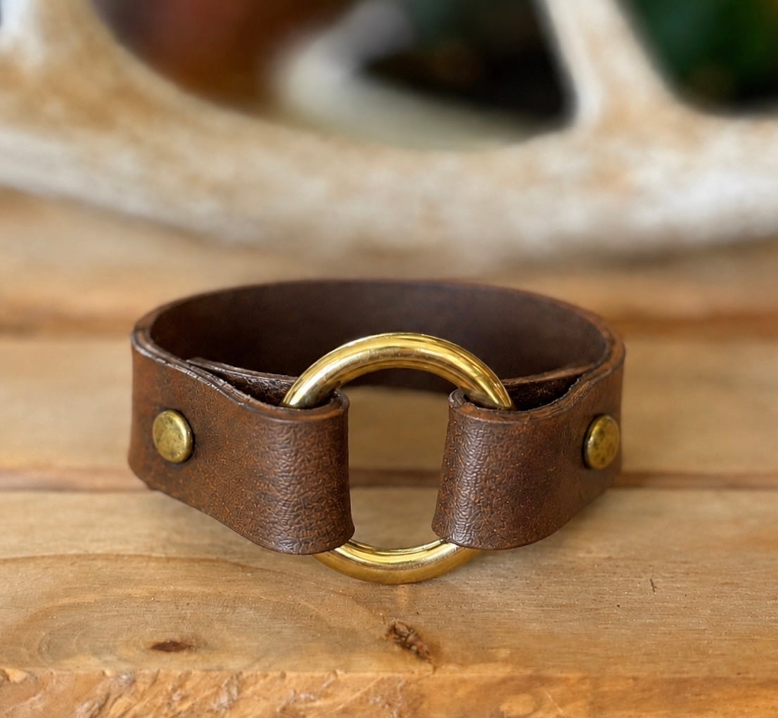 AK Brass Ring Cuff - .75 inch