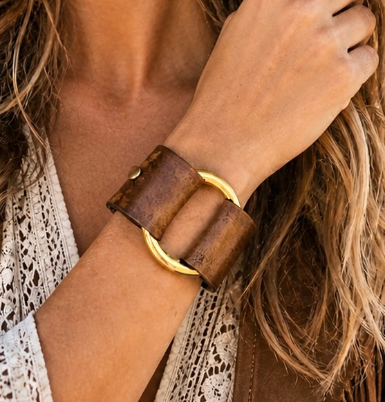 AK Brass Ring Cuff - 1.25 inch