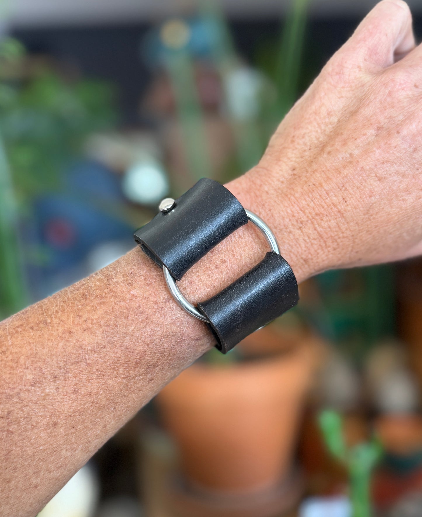 AK Silver Ring Cuff - 1.25 inch