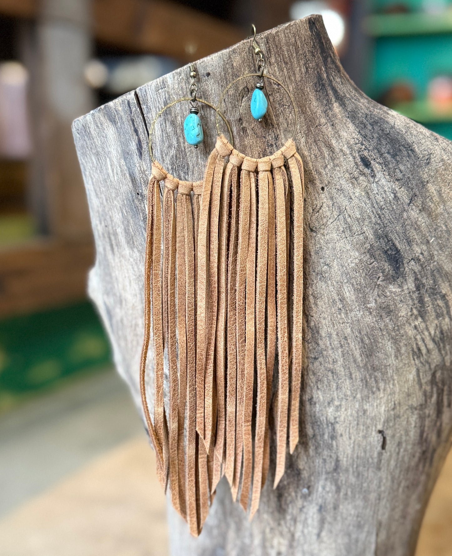 AK Hoop Fringe Earring