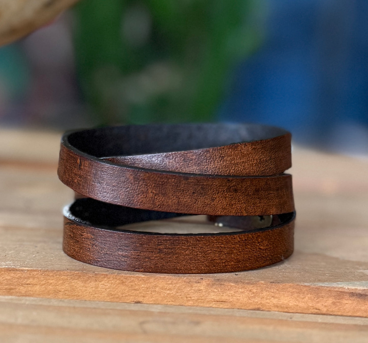 AK Brass Ring triple wrap bracelet