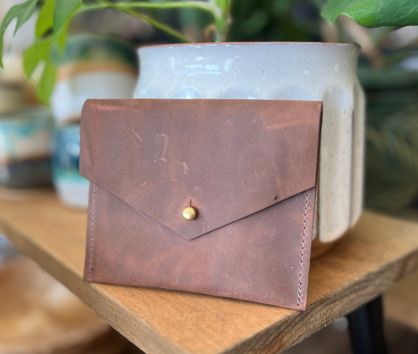 Minimalist leather cardholder wallet 