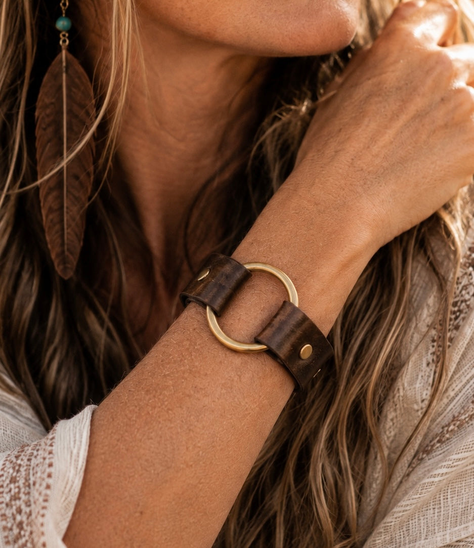 AK Brass Ring Cuff - .75 inch
