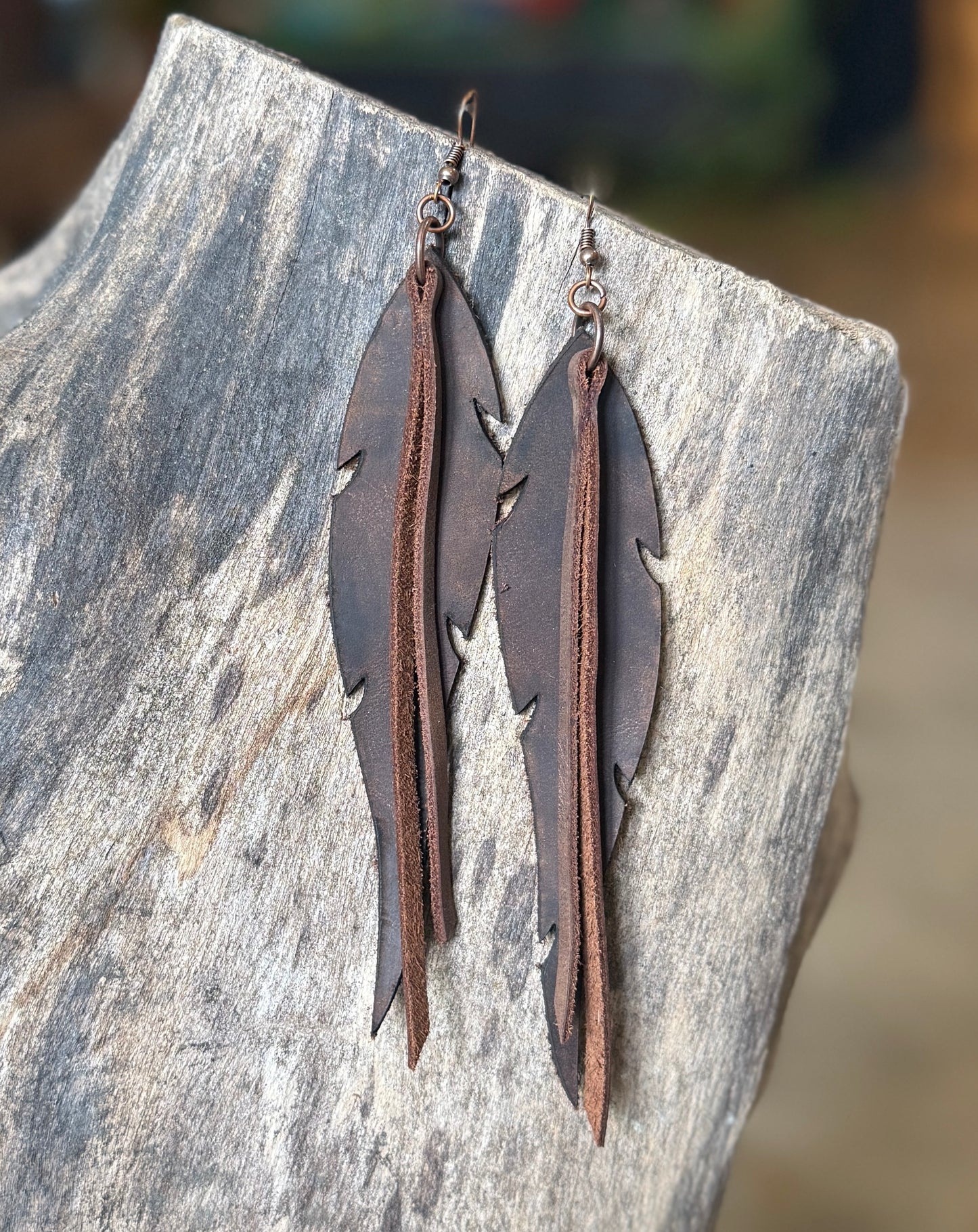 AK Feather & Fringe Earring Simple