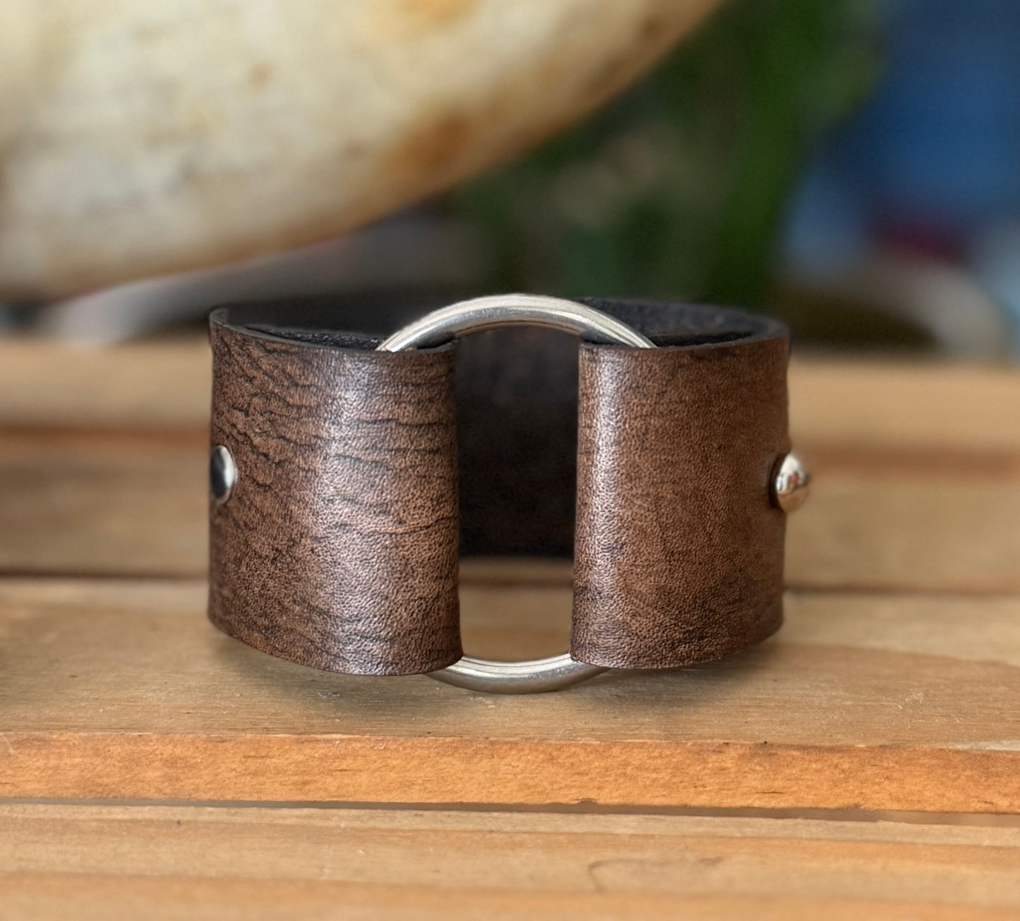 AK Silver Ring Cuff - 1.25 inch