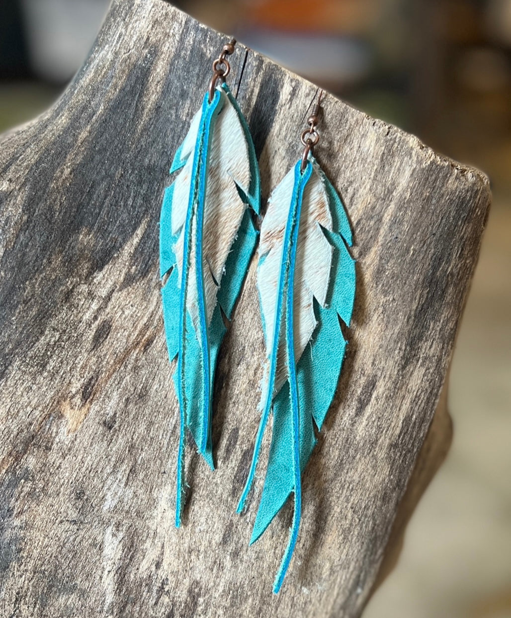 AK Feather & Fringe Earring