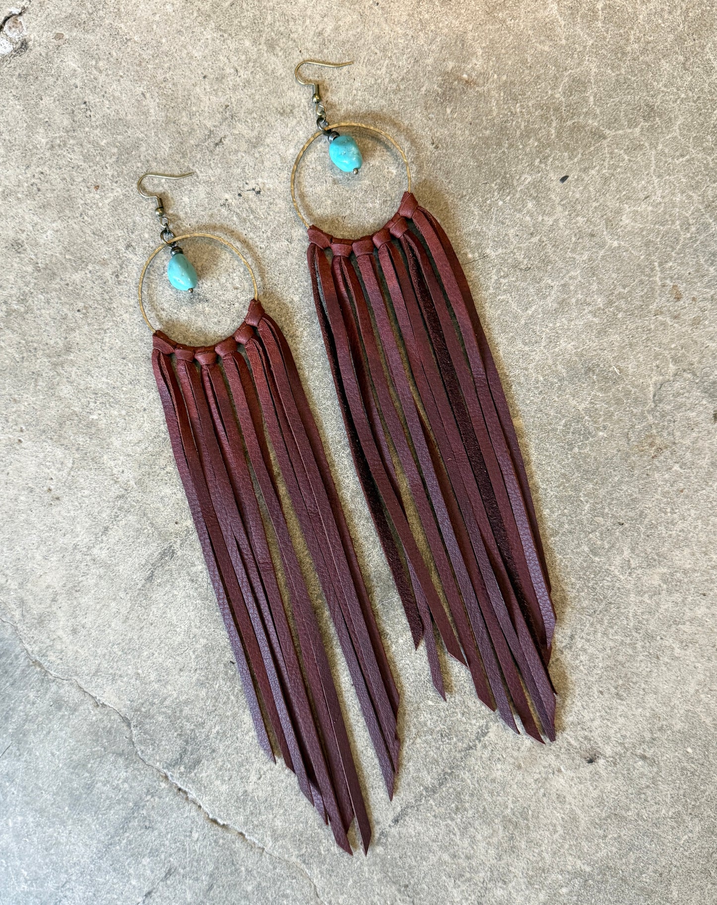 AK Hoop Fringe Earring