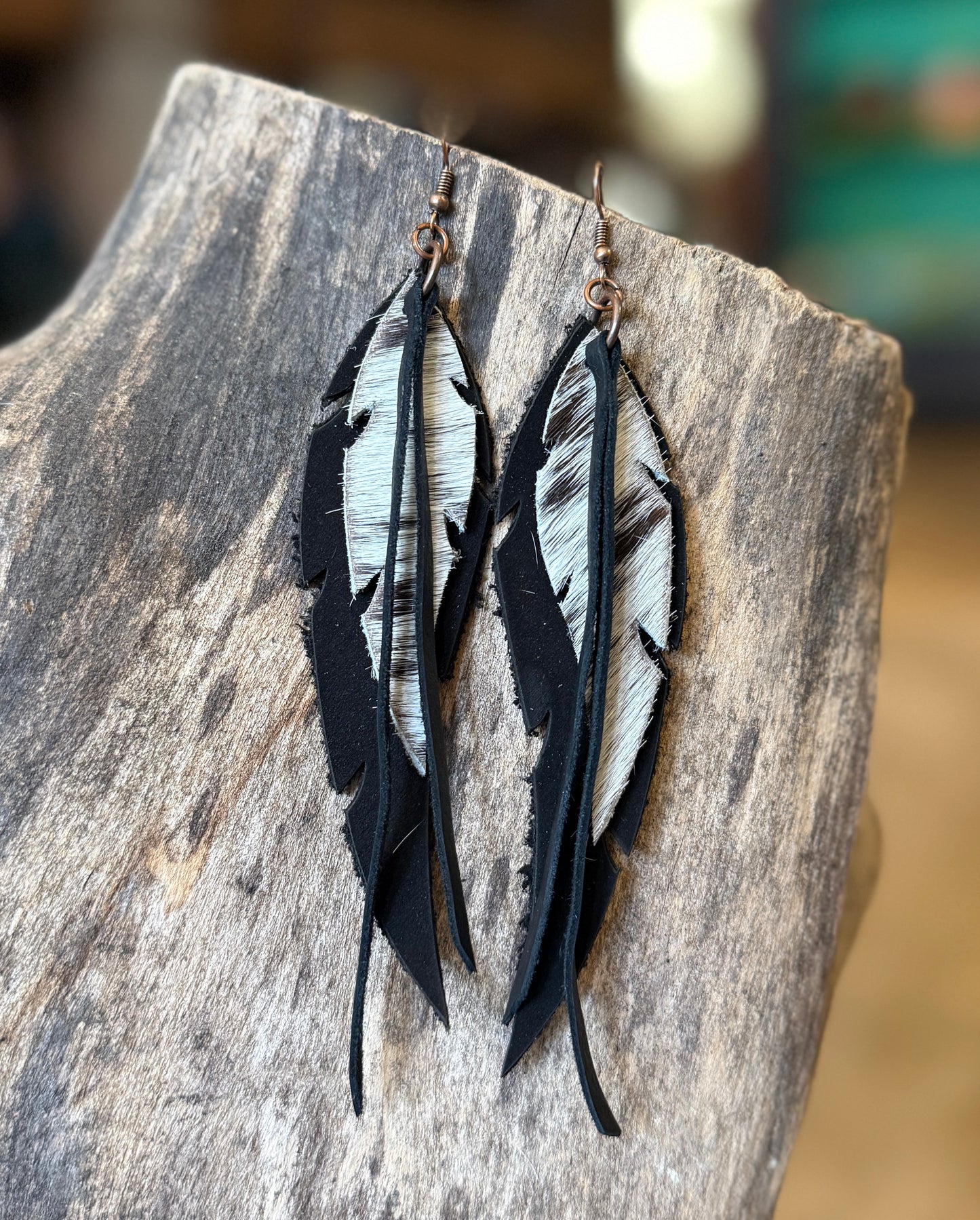 AK Feather & Fringe Earring