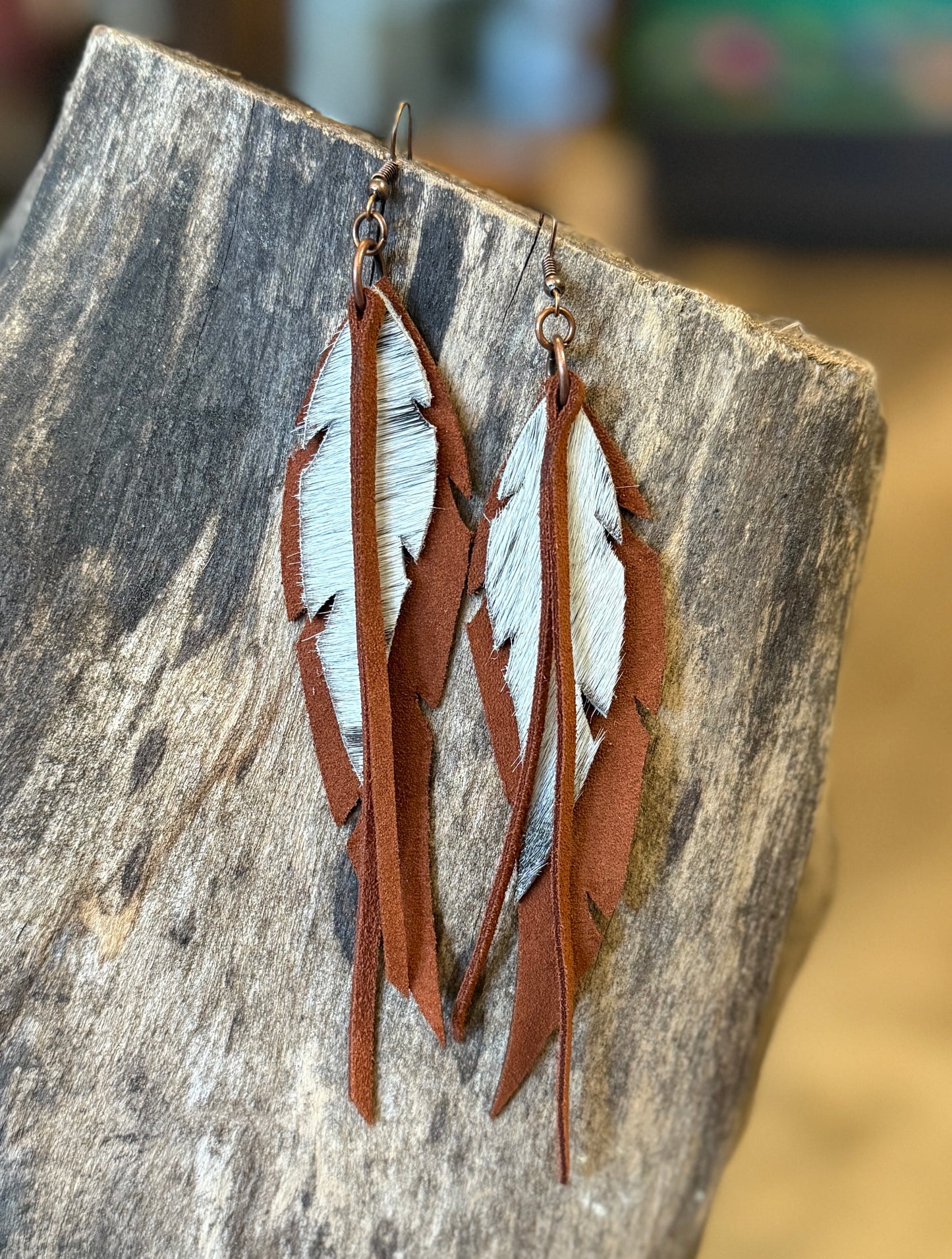 AK Feather & Fringe Earring