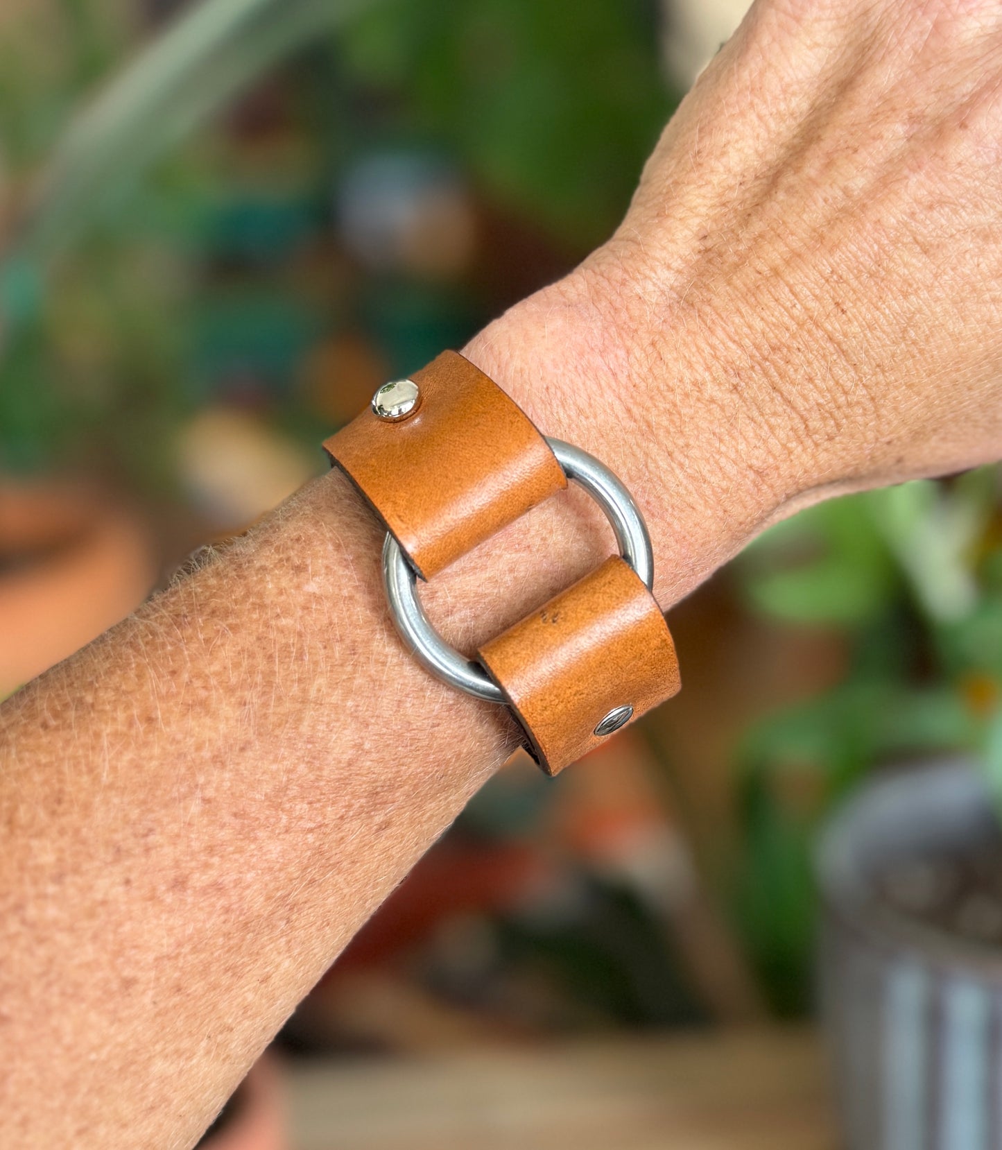 AK Silver Ring Cuff - 1 inch