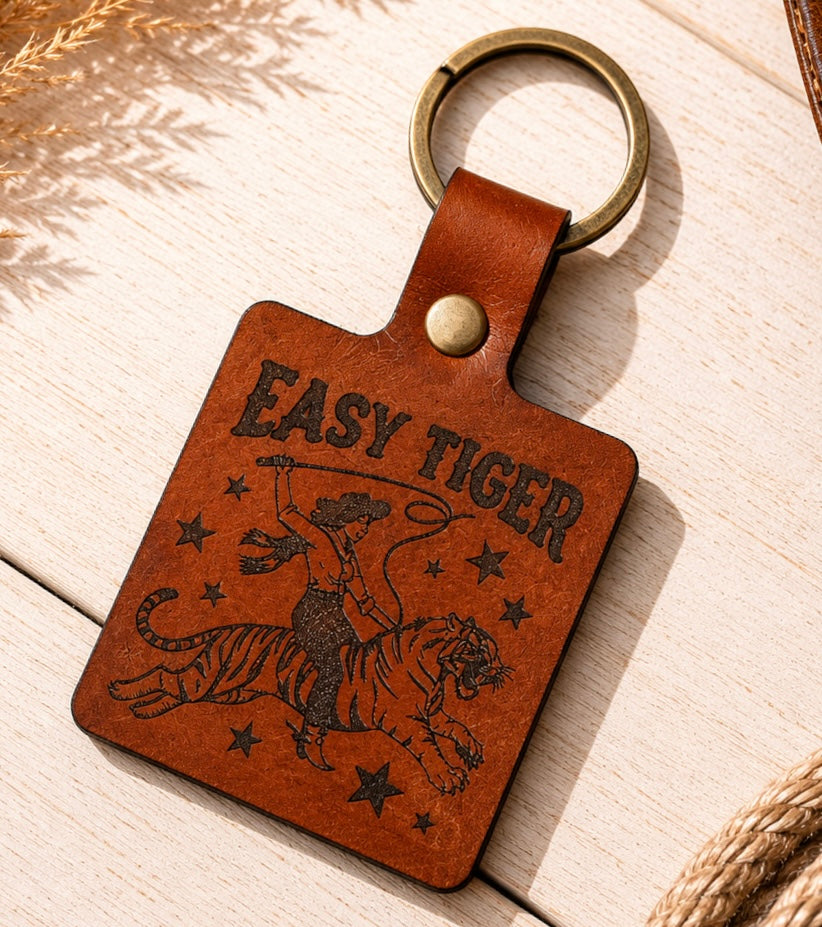 Roadside Keychain- Easy Tiger