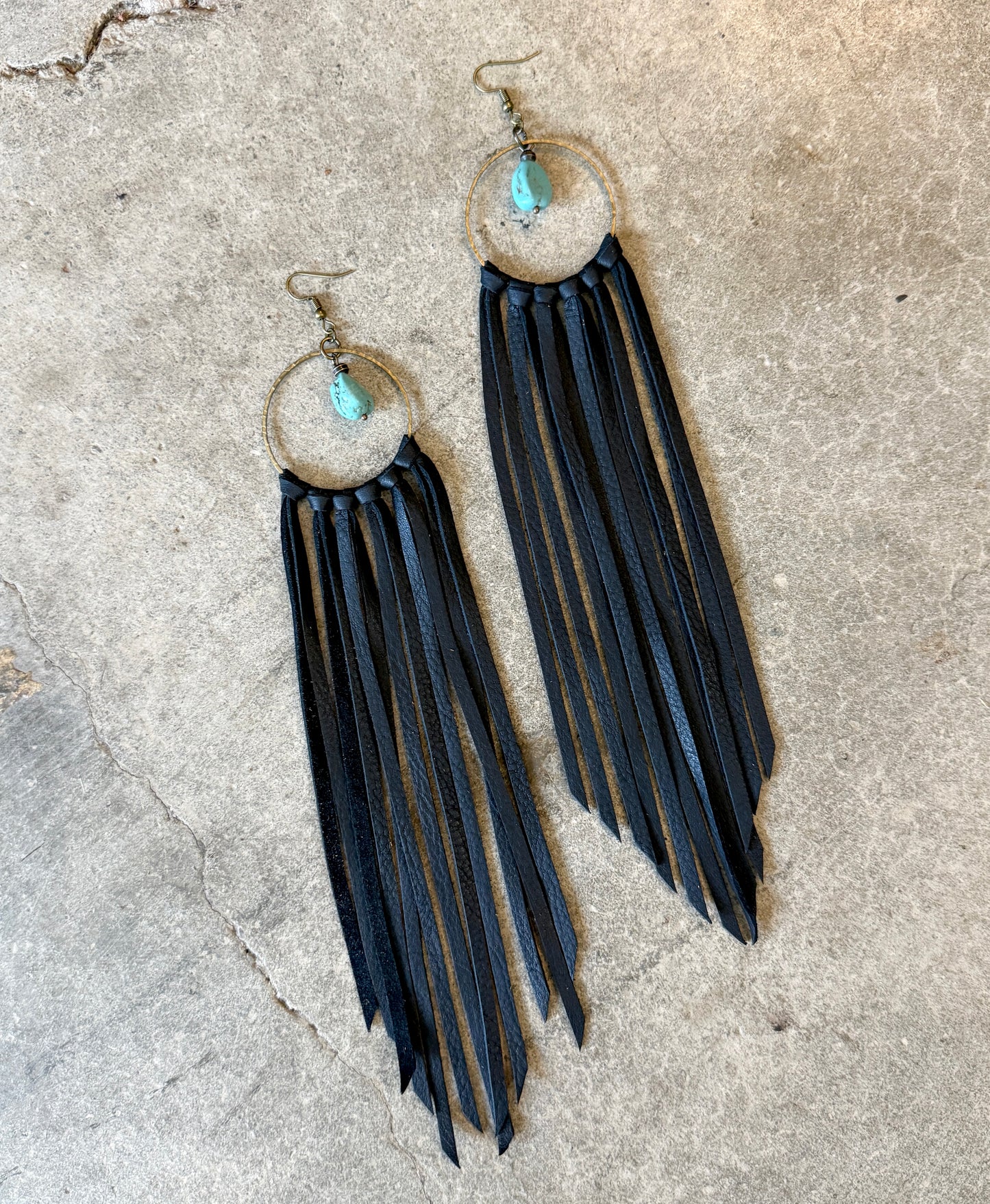 AK Hoop Fringe Earring