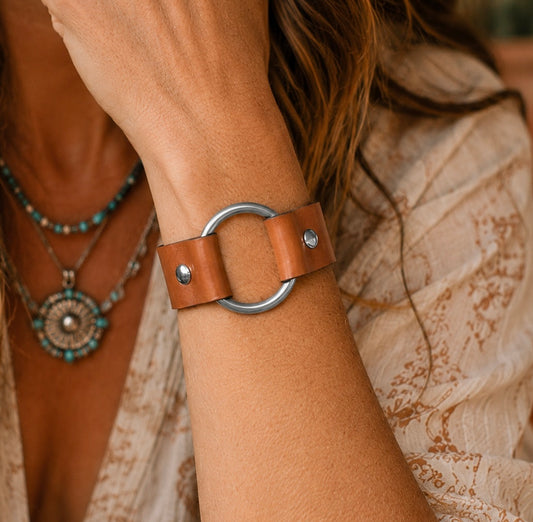 AK Silver Ring Cuff - 1 inch