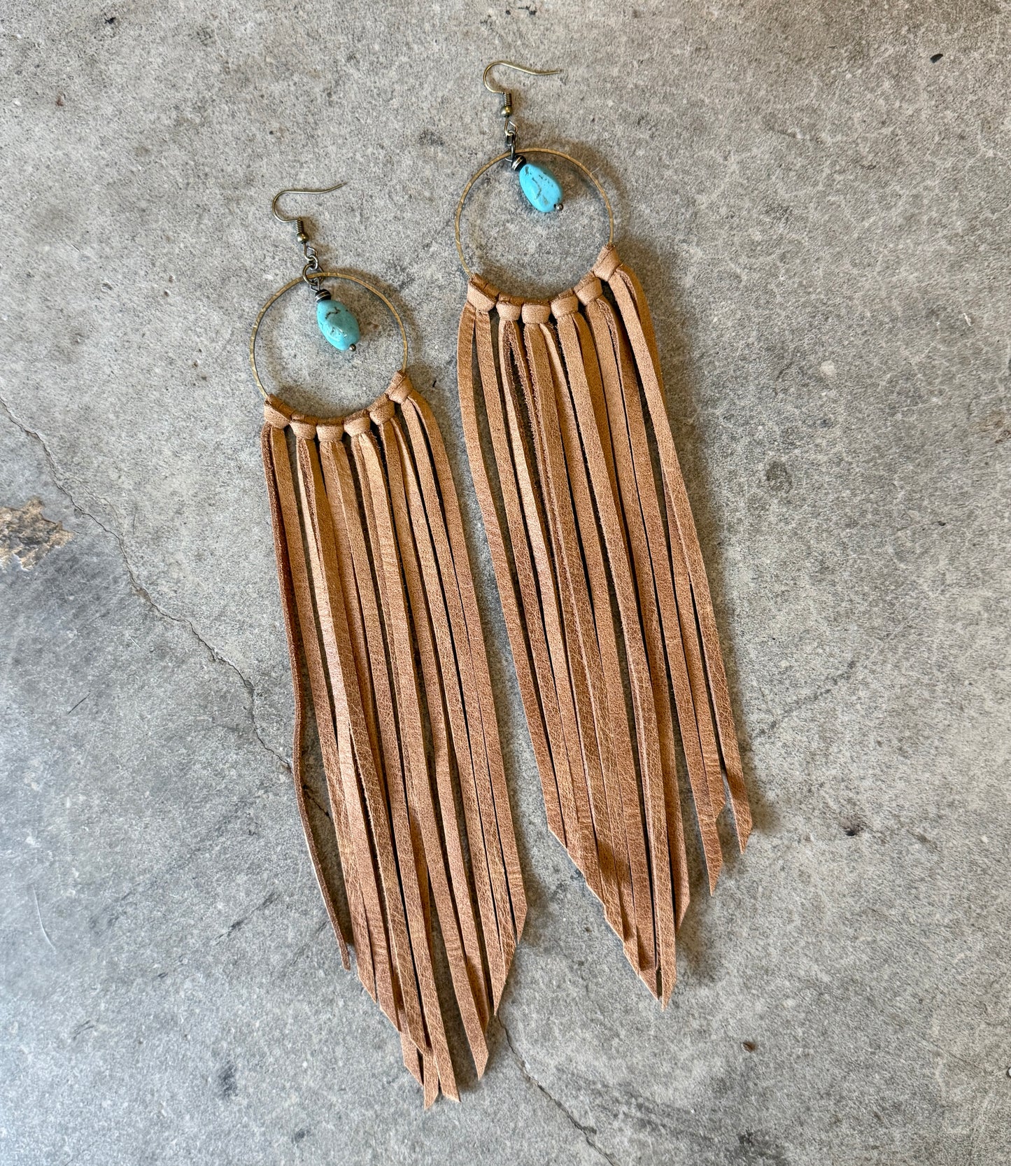 AK Hoop Fringe Earring
