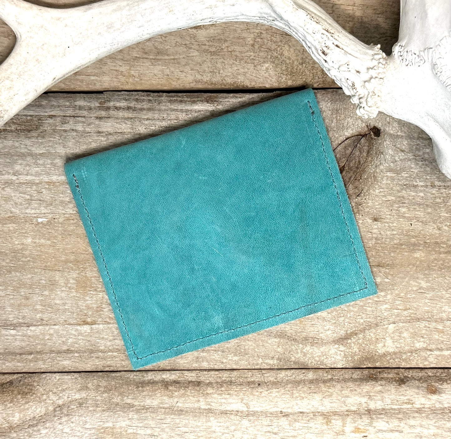AK Turquoise Cowhide Pouch