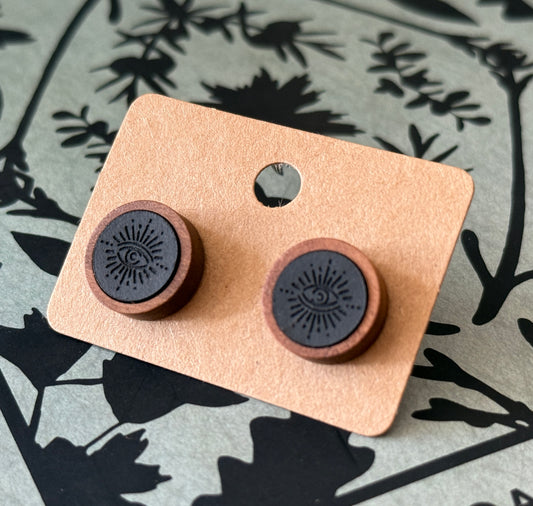 Leather And Wood third eye studs