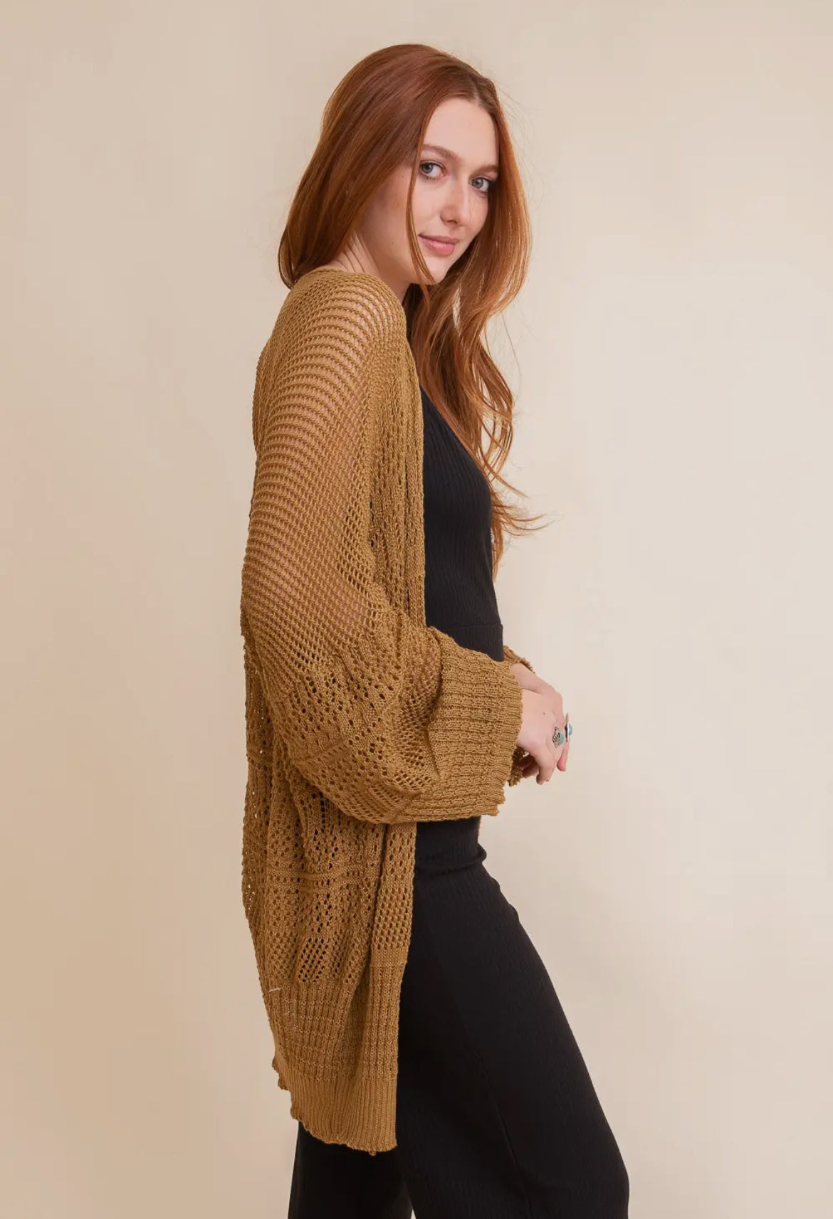 Knit Netted Cardigan