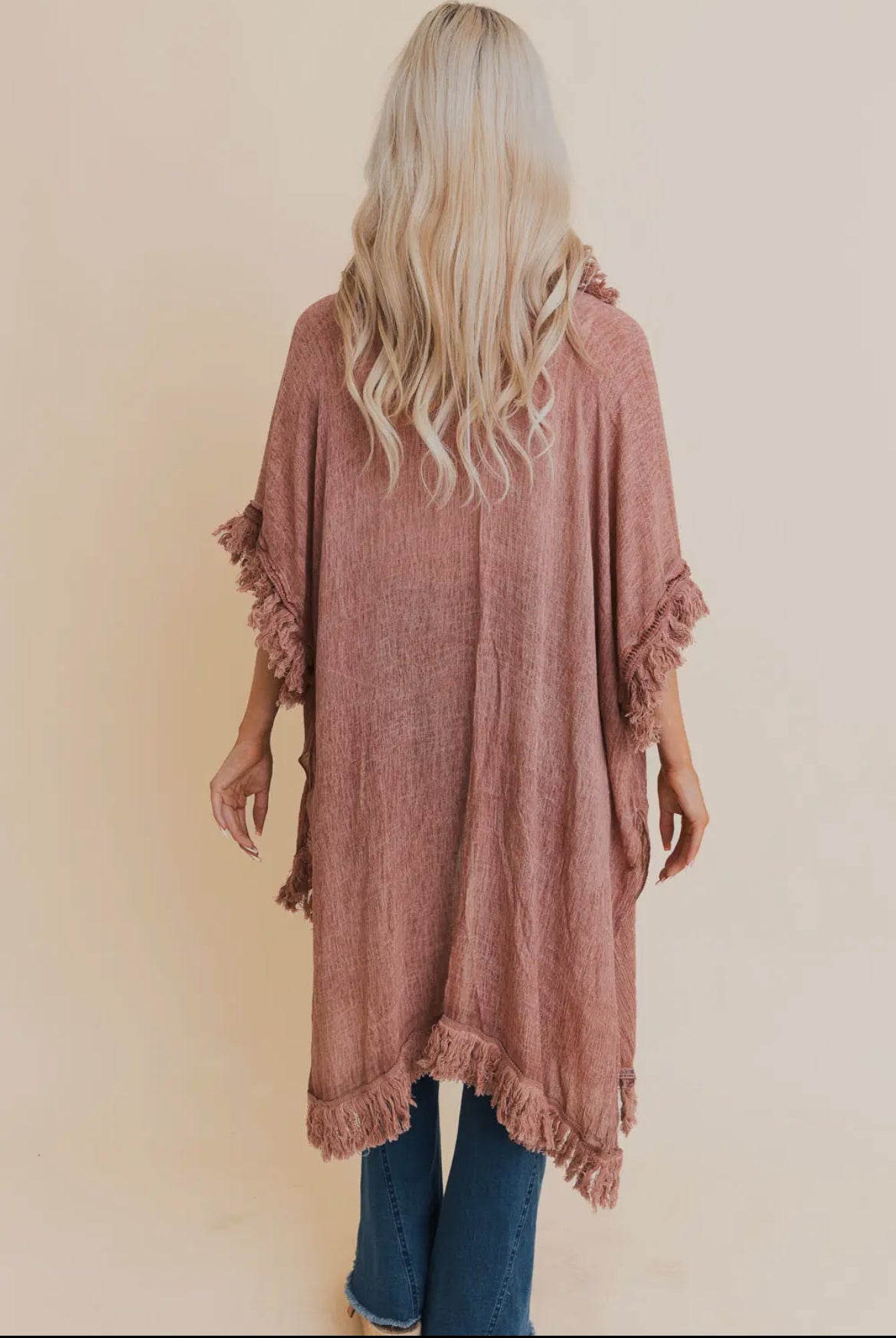 Fringe Ruffle Kimono