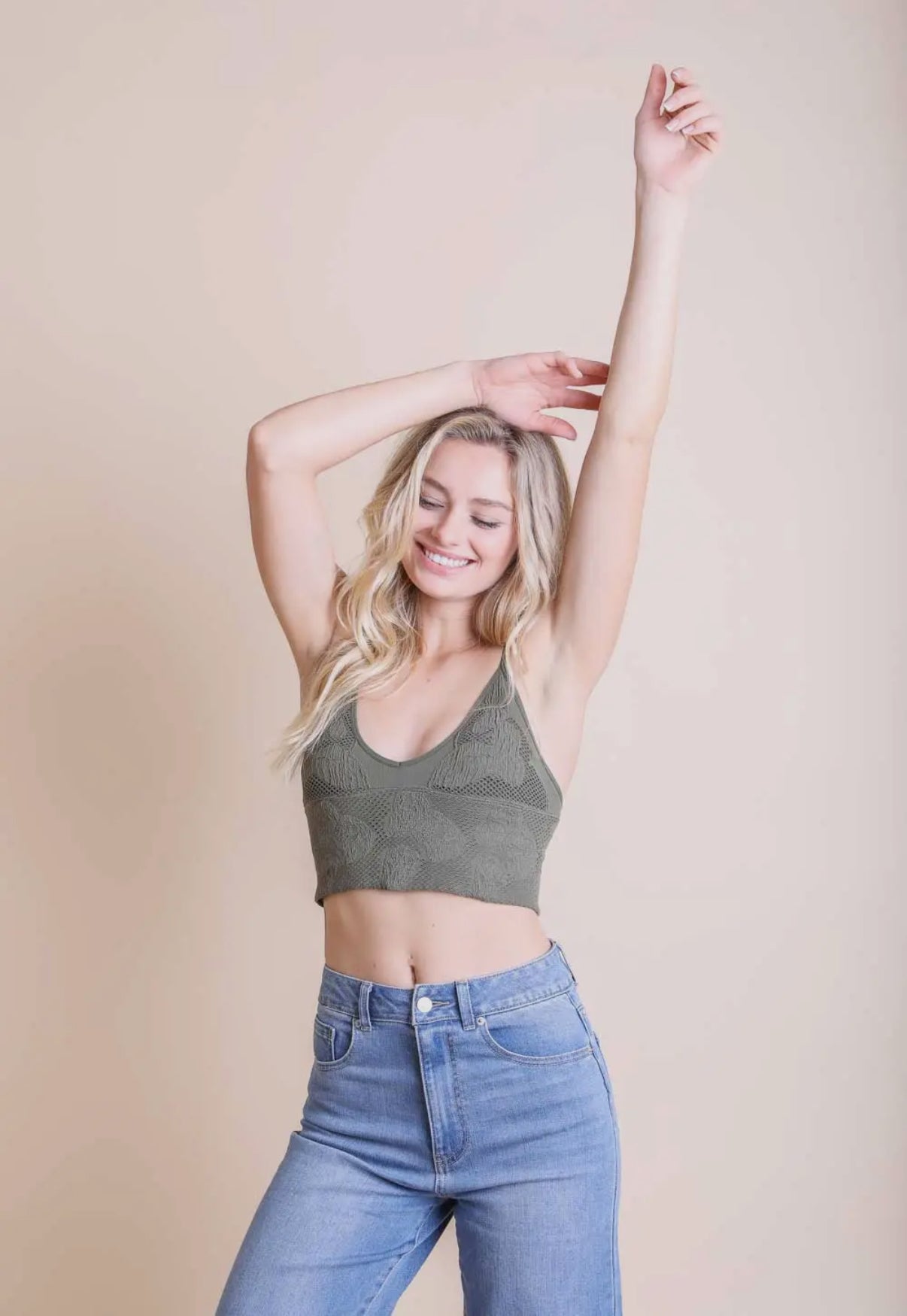 Seamless Padded V-neck Brami