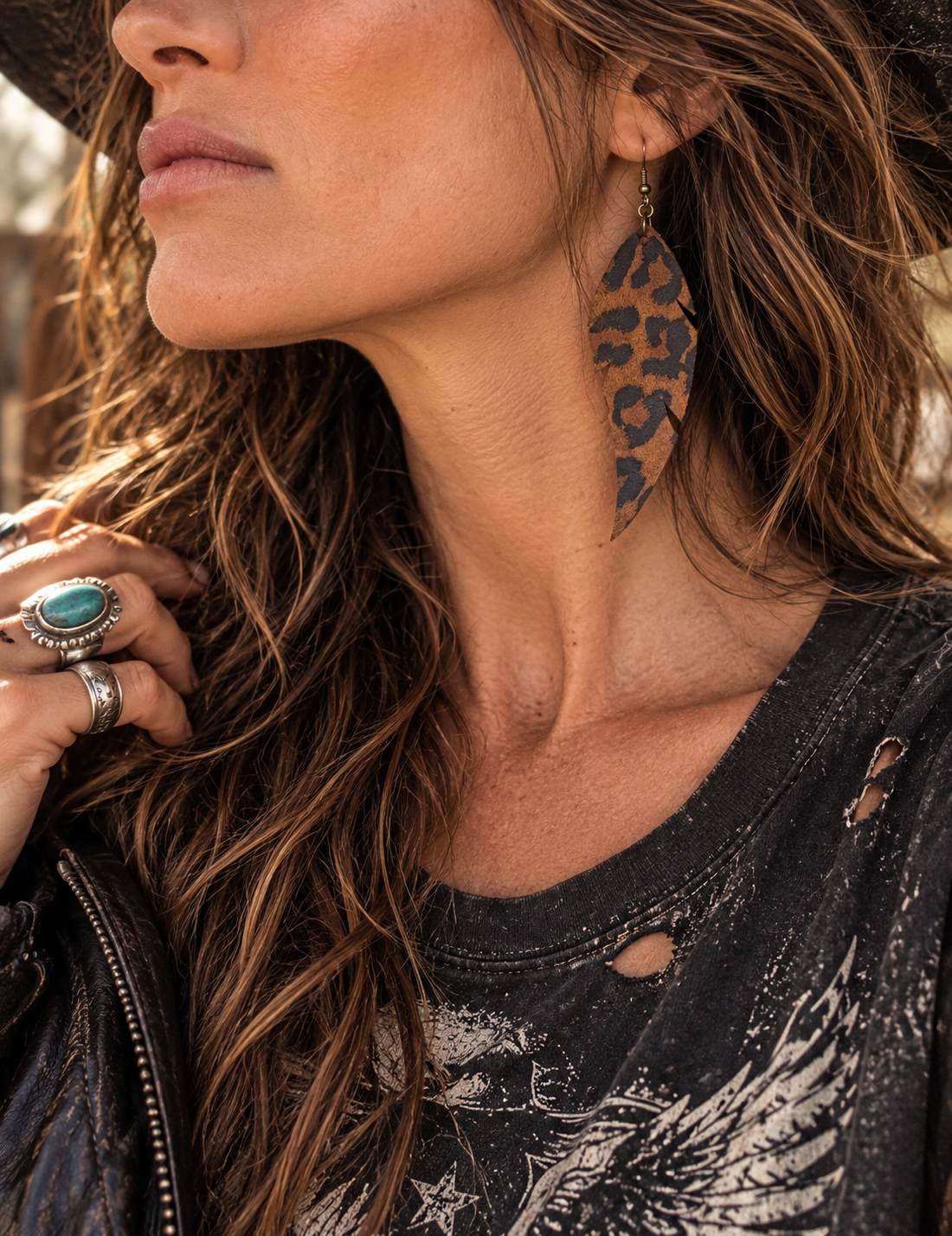 Sparrow - leopard print
