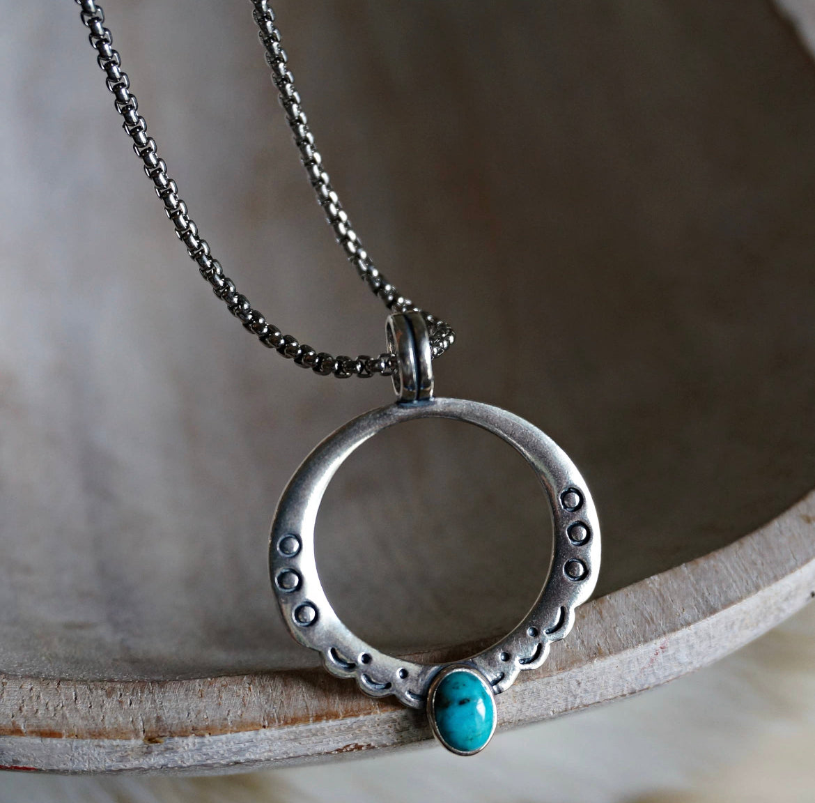 SJ- Moongate Turquoise Necklace