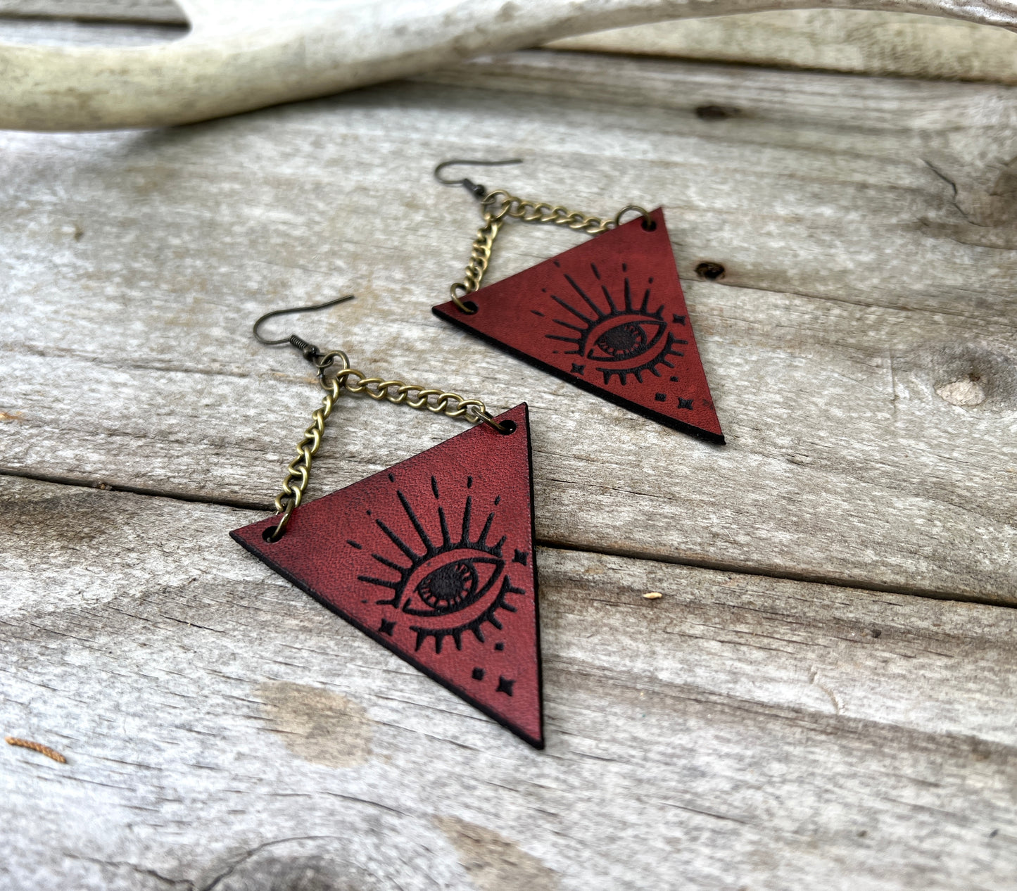 AK Third Eye Leather Earring